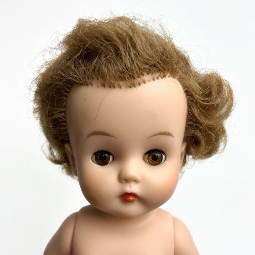 Vintage 1950s Dee & Cee Hard Plastic Walker Doll – Made in Canada